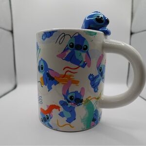 Disney Stitch Doodle Critter 20oz Ceramic Mug NEW